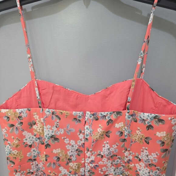 J.Crew Liberty Fabric Pink Floral Mermaid Hem Dress Size 6 NWT 100% Cotton - Picture 6 of 9